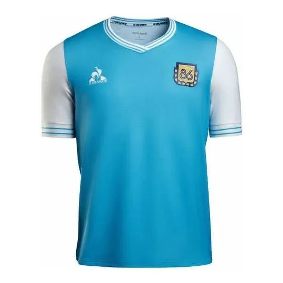 Camiseta Celeste Lecoq Sportif Argentina Homenaje 86