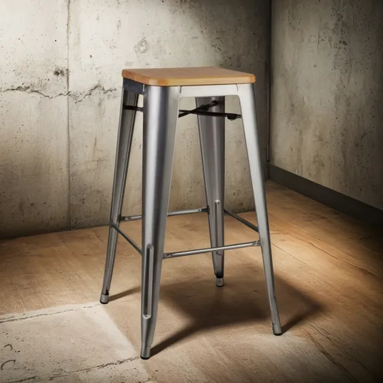 Taburete Tolix Wood