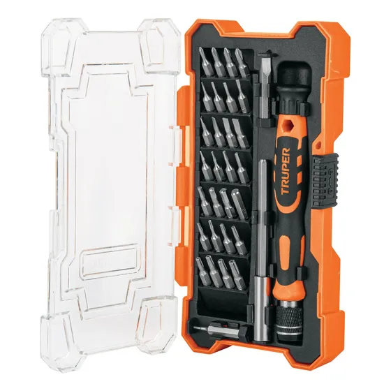 Truper JOY32 14162 Desarmador De Precisión Con 30 Puntas Y Extensión