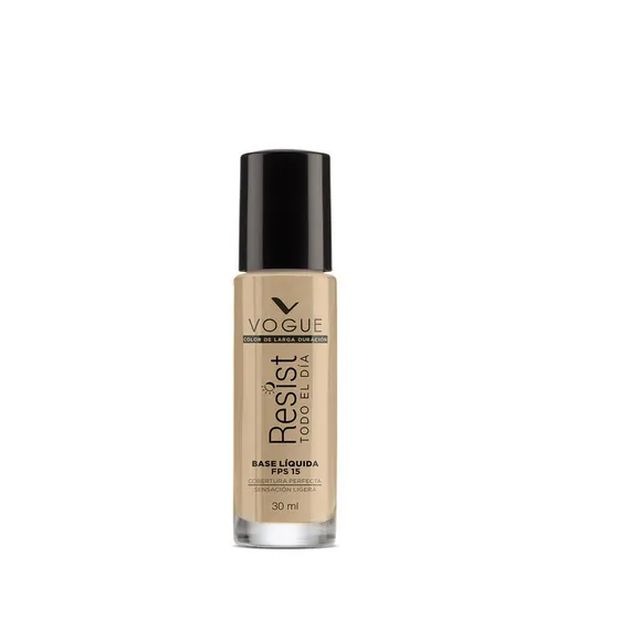 Base De Maquillaje Vogue Resist Todo El Día Tono Capuccino 30Ml