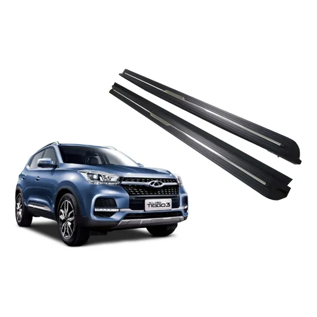 Pisadera Negra De Aluminio Chery Tiggo 3 2020-2022