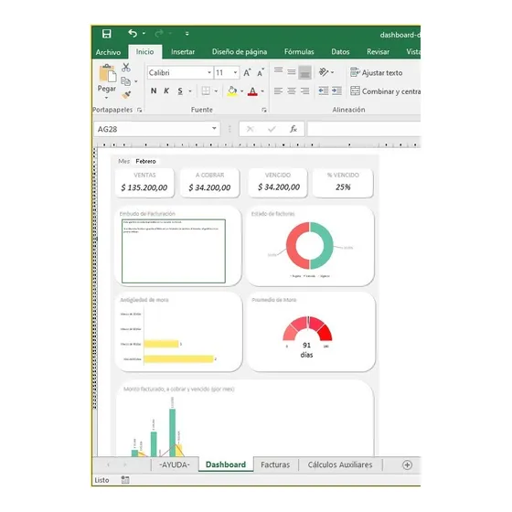 Excel Dashboard Para Cobranzas 