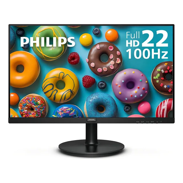 Monitor Full Hd De 22pulgadas (1920x1080) De 100hz, Vesa Color Negro 127v