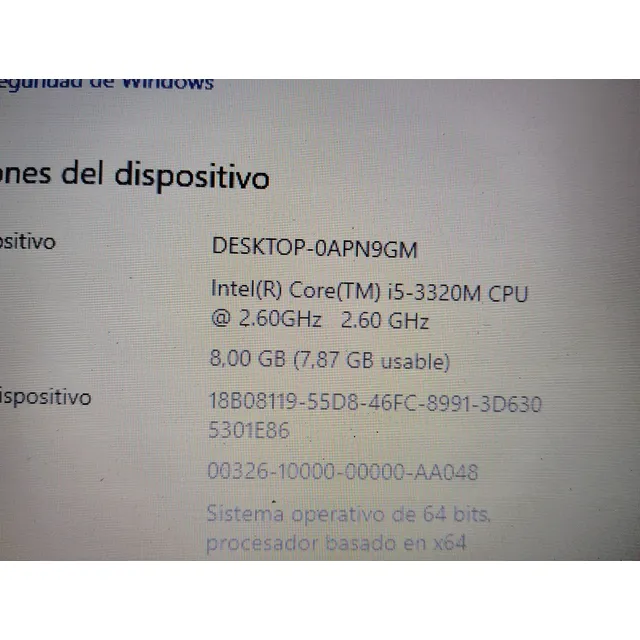 Procesador Intel Core I5 Tercera Generación I5-3320 2,6ghz