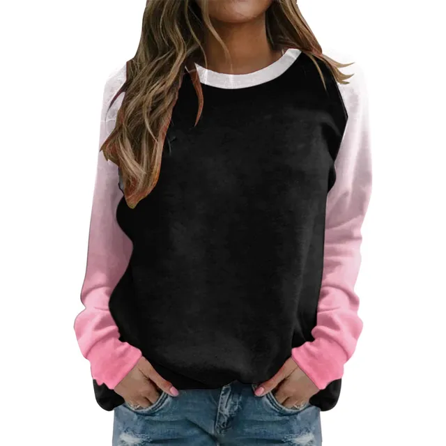 Famoore Sudadera Casual Mujer Raglan Cuello Redondo Tops Top
