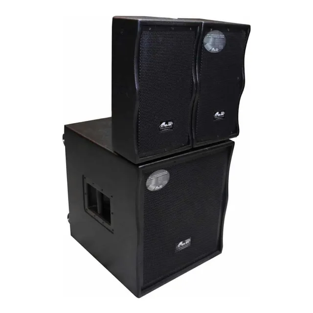 Combo Array 2 Bafles 1000 +sub 1800  Activo Dsp Casi Nuevo