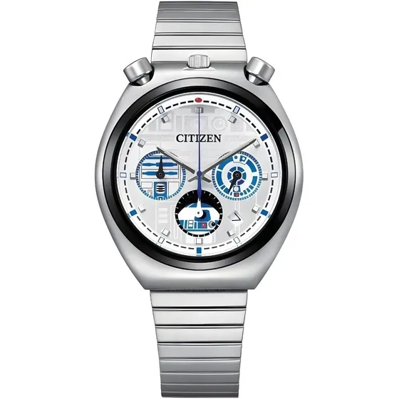 Citizen An3666-51a Tsuno Chrono Star Wars R2d2 Color de la correa Plata Color del bisel Plata Color del fondo Blanco