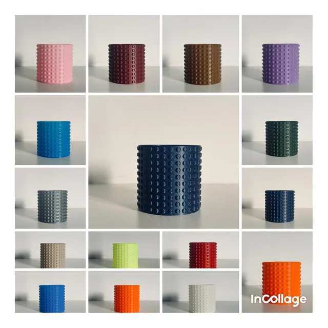 Pack X10 Macetas 6x6 Cm Suculentas Elegí Colores Cilíndrica