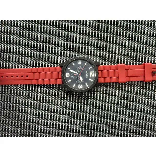 Reloj Fossil Caballero Modelo Sport Color Rojo Como Nuevo