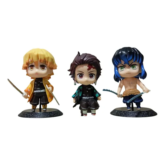 Kimetsu No Yaiba Pack Figuras 10 Cm Tanjiro Inosuke Zenitsu