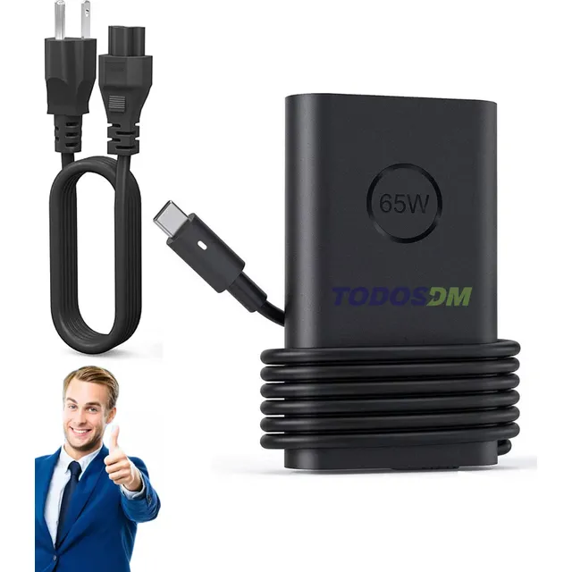 Cargador 65w Tipo C Para Laptop Dell Latitude Xps Da65nm190