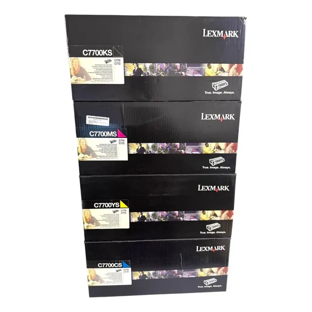 Pack Kit 4 Toner Lexmark C7700ks, C7700ms, C7700cs, C7700ys
