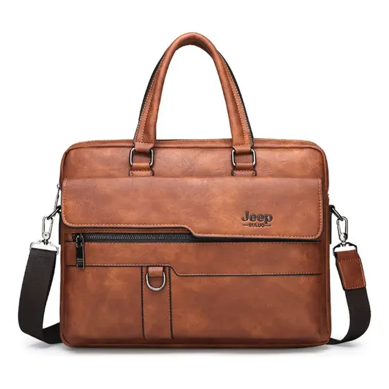 Maletín Bolso Elegante Cuero Hombre Totto