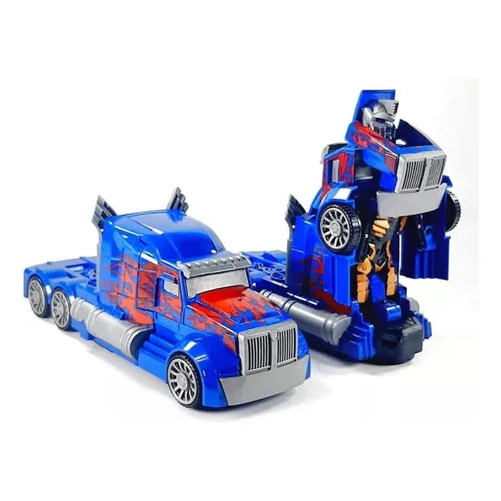 Camión Transformer Convertible A Pila Con Luz Y Sonido 