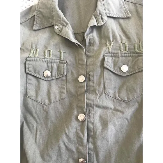 Campera De Jean Verde Como Quieras