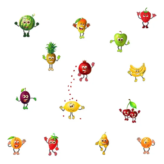 Pegatinas De Pared Para Fiestas De Frutas, Cocina, Restauran