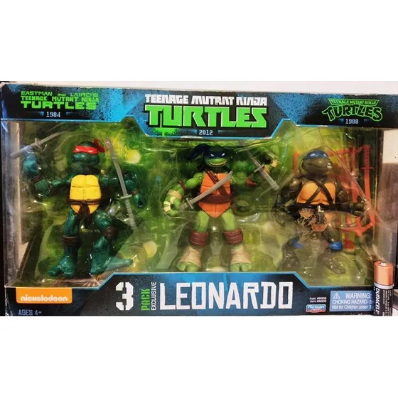 Tortugas Ninja Tmnt 3 Pack Exclusivo Leonardo