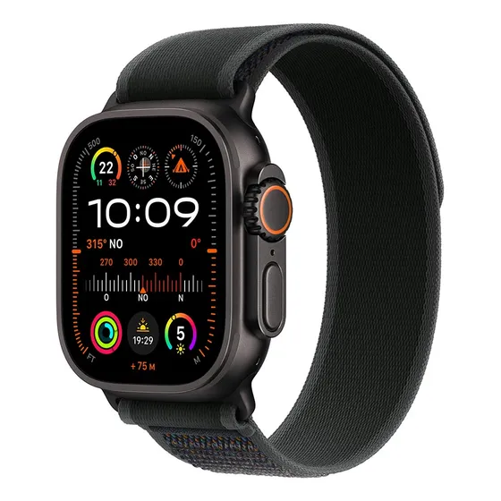 Apple Watch Ultra 2 Gps + Cellular  Caja De Titanio Negro De 49 Mm  Correa Trail Negra - M/l - Distribuidor Autorizado