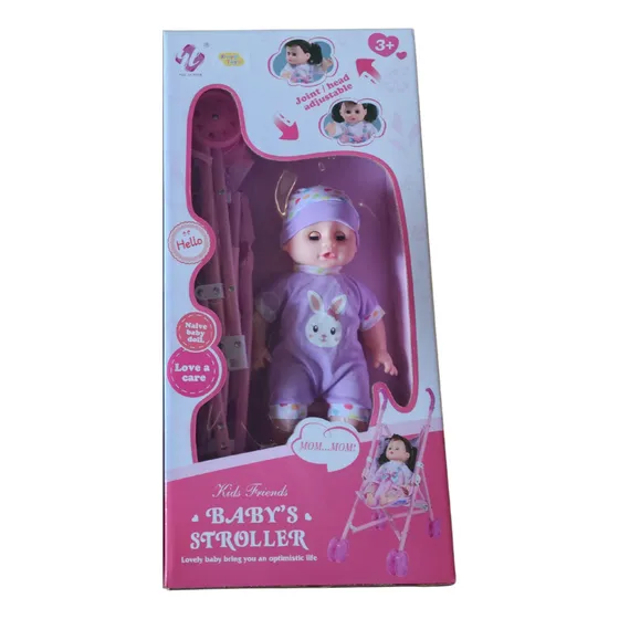 Bebote Con Cochecito Zippy Toys  50 Cm Juguete