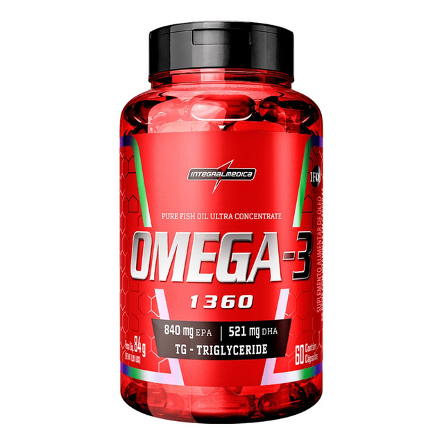 Ômega 3 Tg 1360mg Ultra Concentrado 60 Cápsulas Integralmédica Ômega 3 Tg 1360mg Ultra Concentrado 60 Cápsulas Integralmédica