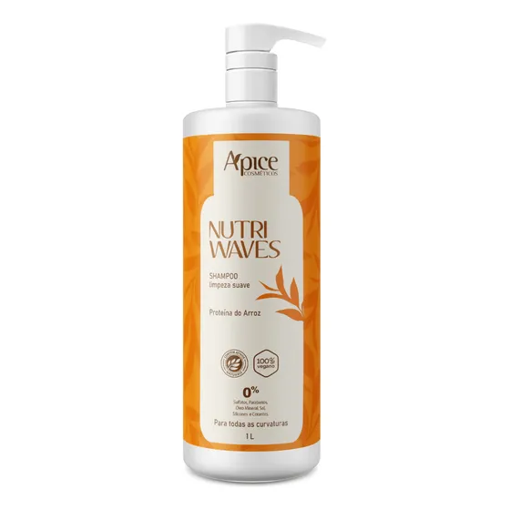 Apice Nutri Waves Shampoo Limpeza Suave 1000ml