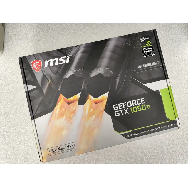 Msi Tarjeta De Video Geforce Gtx 1050 Ti 4gt Oc 1 Año De Uso