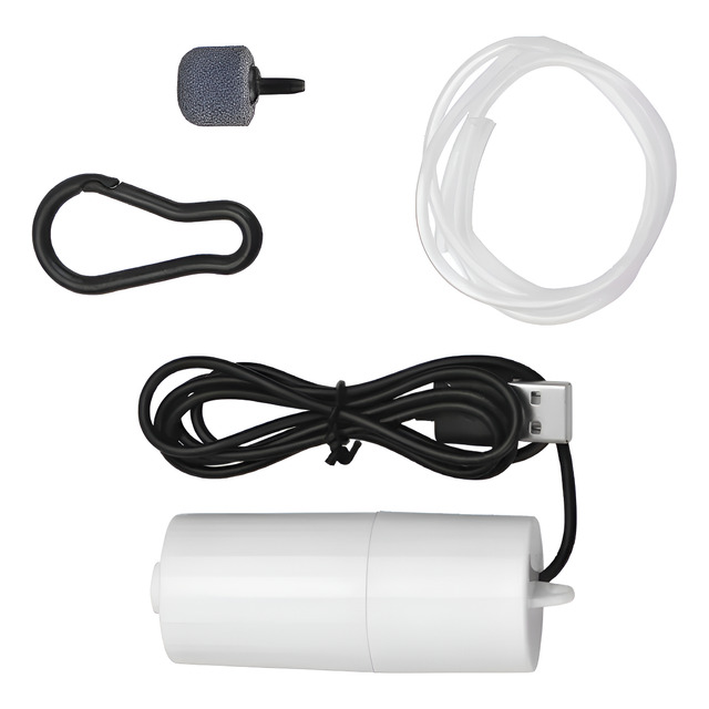 Bomba De Ar Usb Pequena  Para Aquário Bebedor Pet Isca Viva 12v