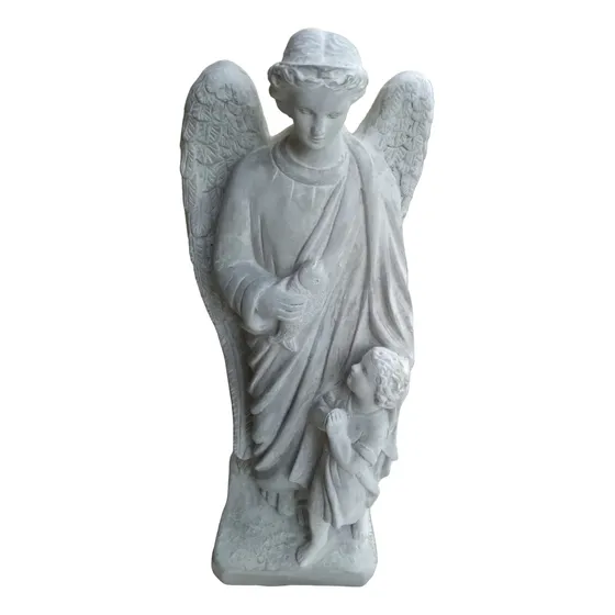 Estátua Arcanjo Rafael Em Cimento Jardim Decoração