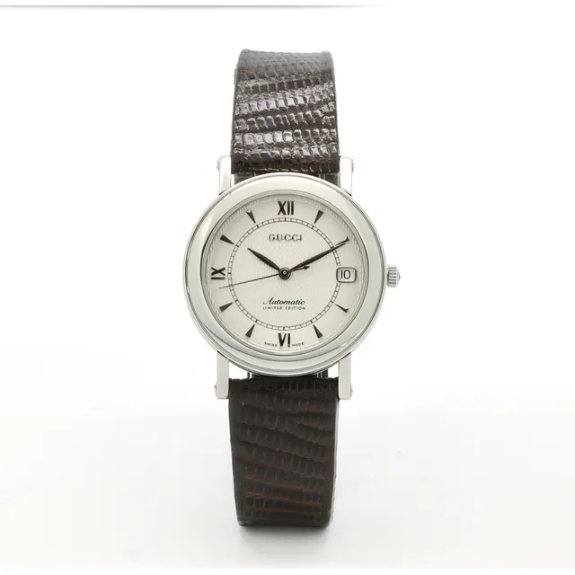 Reloj Gucci Automático Edición Limitada De Acero Inoxidable