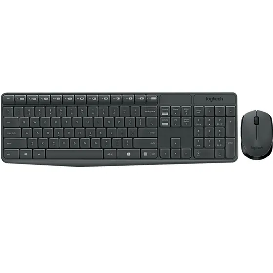 Kit Teclado Y Mouse Inalámbrico Logitech Mk235 Usb 2.4 Ghz
