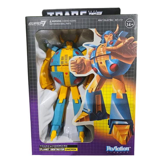 Figura Exclusiva De Transformers Reaction Unicron Amarillo