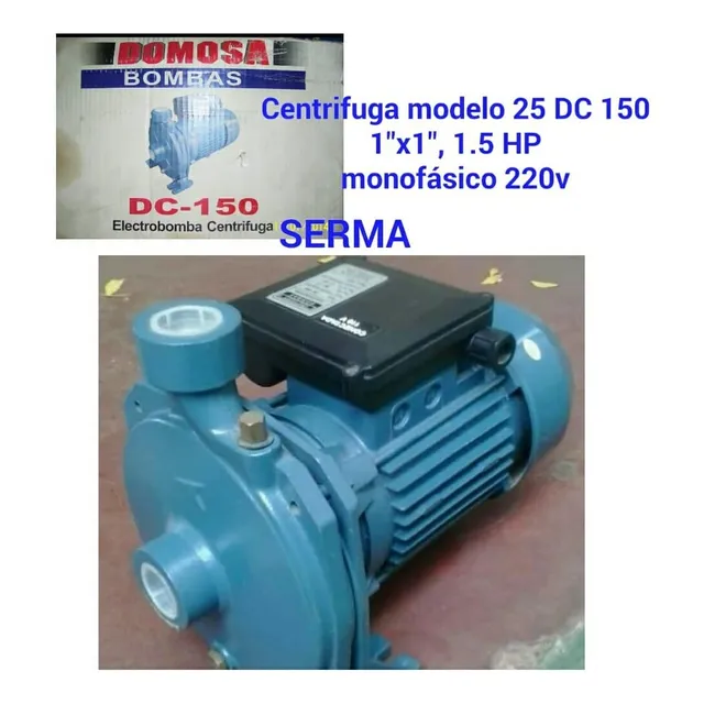 Bomba De Agua Centrifuga 1,5 Hp 110v Domosa Nueva 