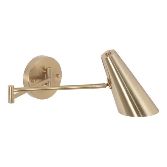 Aplique Doble Brazo Dorado Apto Led Pared Deco Diseño