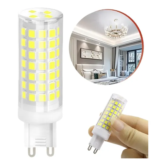 Kit 4 Lâmpadas Led Halopim G9 12w Lustres E Pendentes 110v