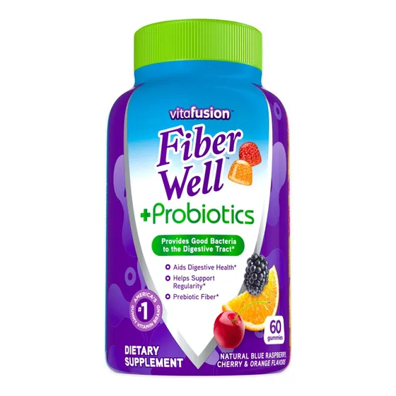 Suplemento Vitafusion Fiber Well + Probiotics En Gomitas, 60