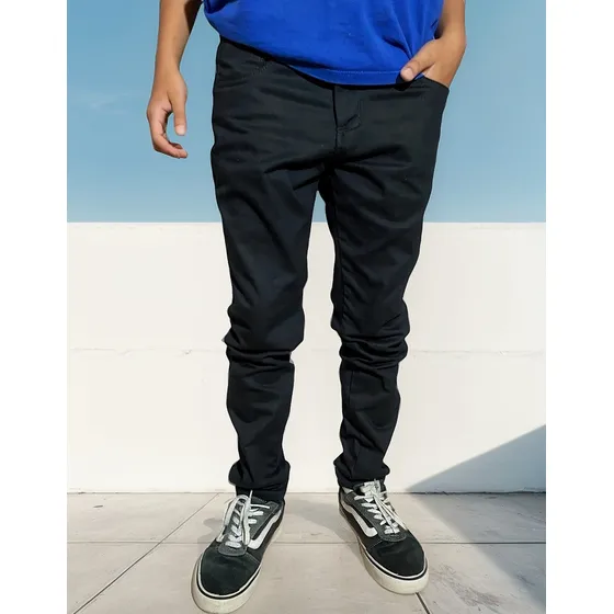 Calças Jeans Infantil Menino 2 A 16 Anos Com Regulador Moda