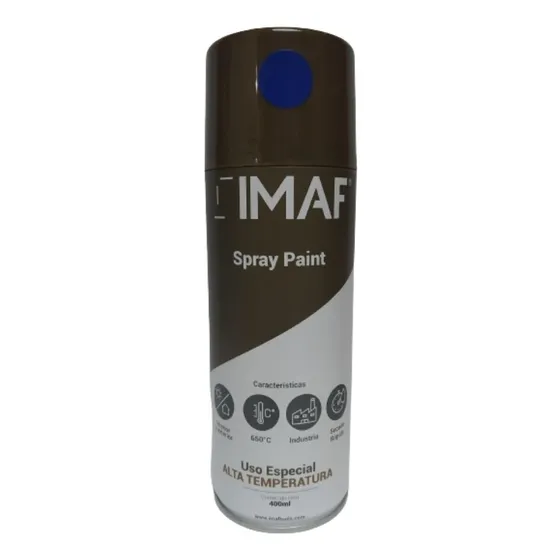Pintura Spray Esmalte Acrilico Azul Alta Temperatura Imaf