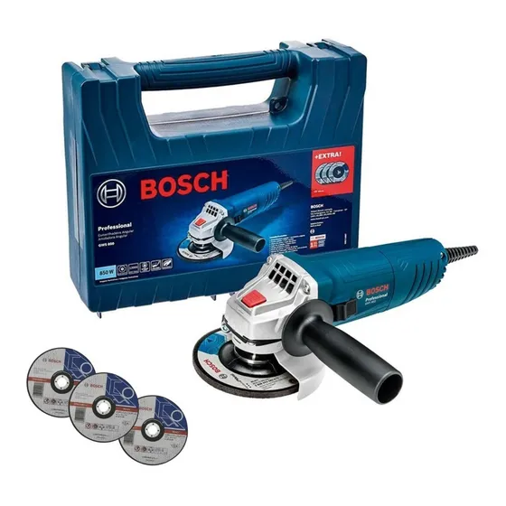 Esmeril Amoladora 850w Bosch Gws 850 Nuevo + Maleta/3 Discos