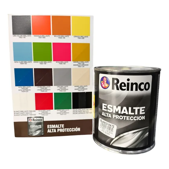 Pintura Esmalte Blanco Mate 1/4 Reinco