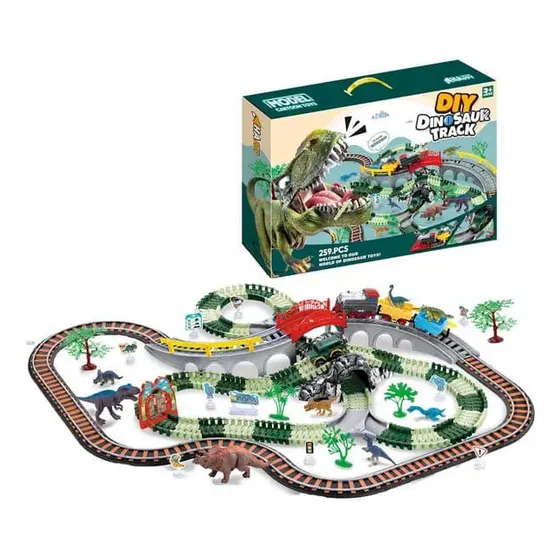 Pista De Juguete Jurasico: Dinosaurios De Acción Y Aventura