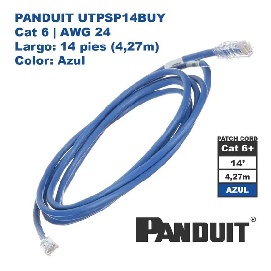 Panduit Utpsp14buy Patch Cord Cat6 4,27m | 14 Azul