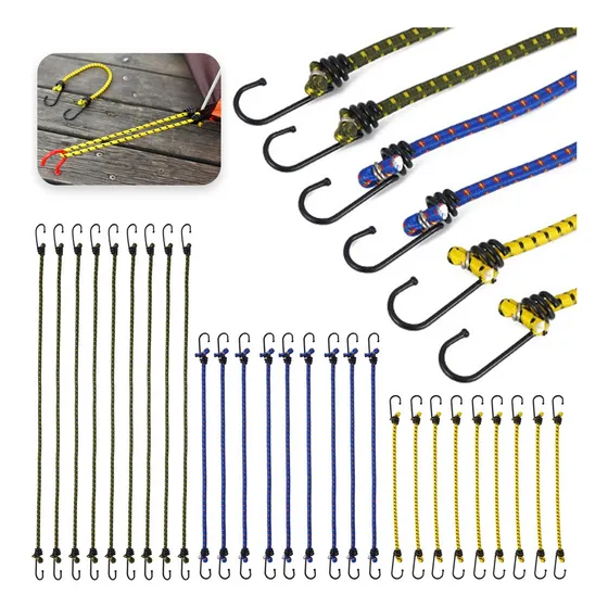 18tensor Goma Elastica Ganchos Sujecion Carga Equipaje Lonas