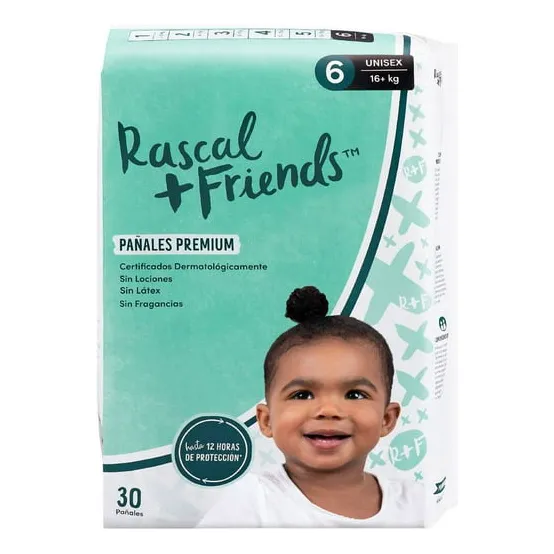 Pañales Rascal Etapa 6 unisex XXG x 30 unidades