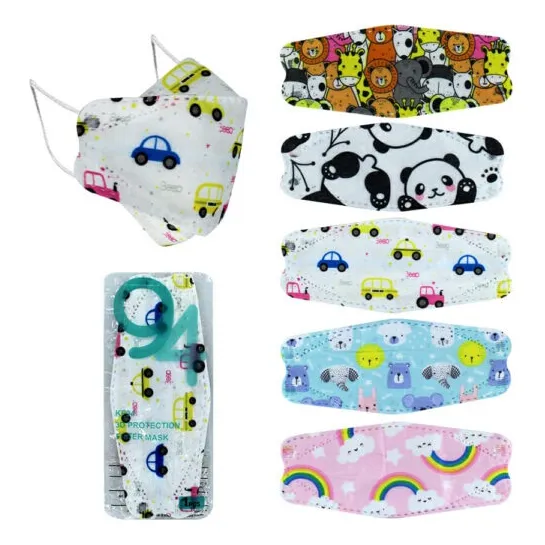 Pack Con 200 Cubrebocas Infantiles Tapabocas Kf94 Niño Niña