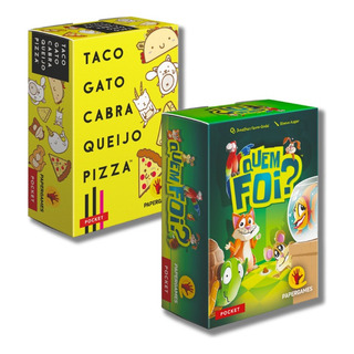 Quem Foi? + Taco, Gato, Cabra, Queijo, Pizza - Papergames Quem Foi? + Taco, Gato, Cabra, Queijo, Pizza - Papergames