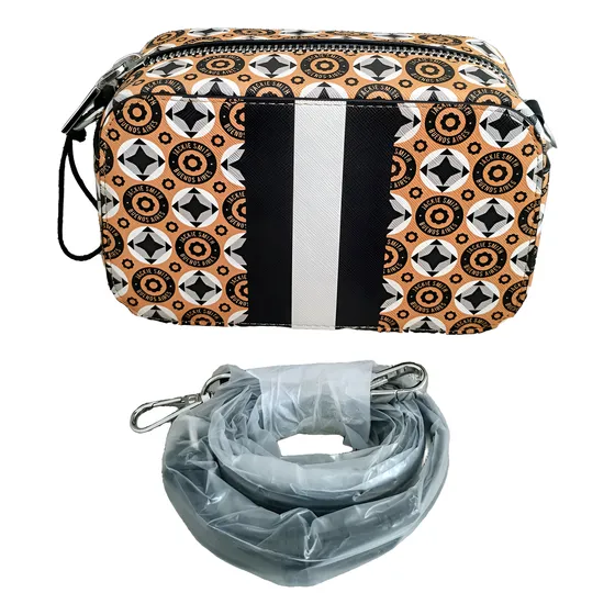 Cartera  Monogram Crossbody Jackie Smith Miele Monogram Oro