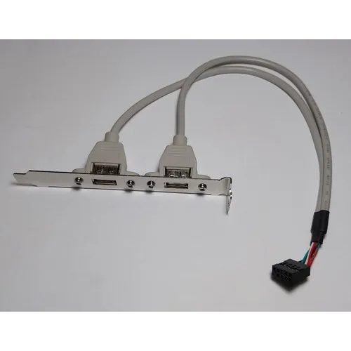 Bracket Chapa Slot Usb De 2 Puertos 2.0
