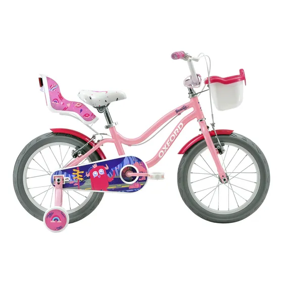 Bicicleta Infantil Oxford Beauty Aro 16 Serie 2025 Color Rosa Tamaño del cuadro Tamaño Único