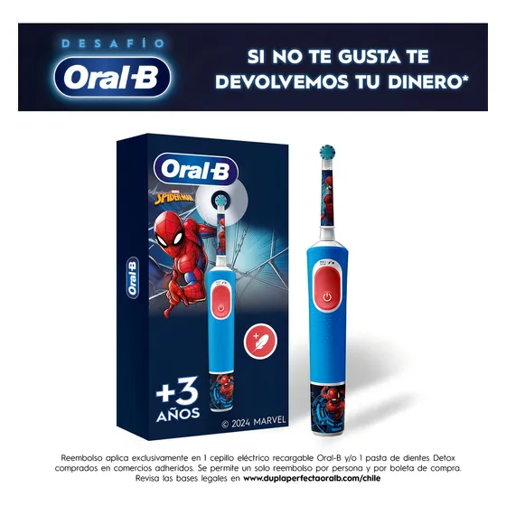 Oral-B Spider man vitality kids cepillo eléctrico recargable 1 unidad