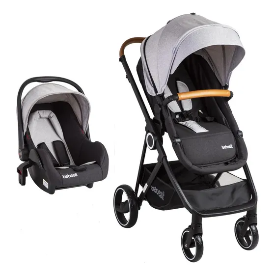 Coche Travel System Bebesit Deluxe Gris